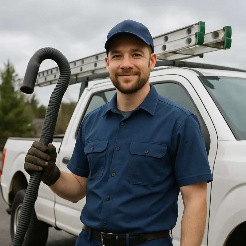 Lower Columbia Gutter Pros technician